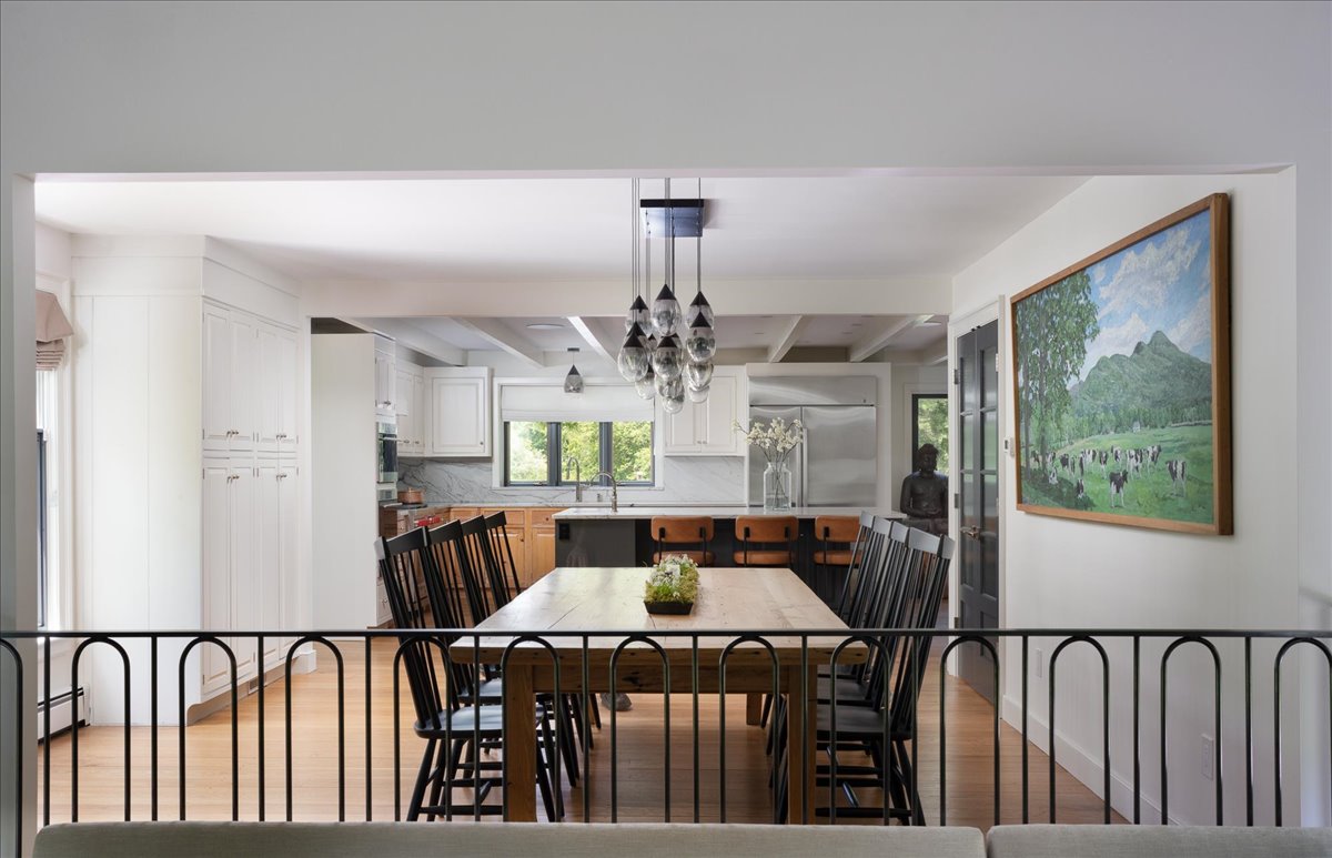 Gallery House detail with furniture, art, and warm finishes